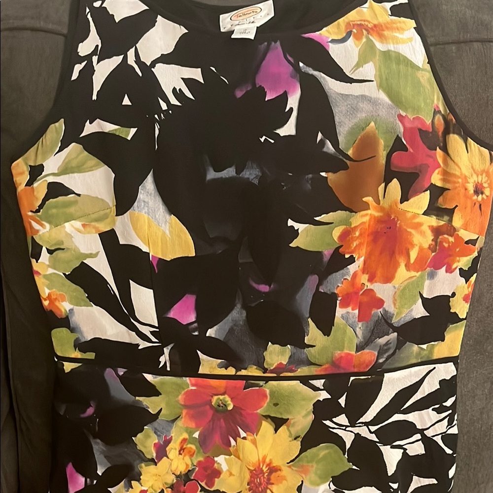 Talbots SILK Floral Dress - Picture 3 of 9
